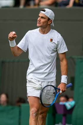 Tennis - Wimbledon Championship 2025 - Day 4 LONDON, ENGLAND - Thursday, July 3, 2025: Jack Draper (GBR) during the Gentlemen s Singles 2nd Round on Day Four of The Championships Wimbledon 2025 at the All England Lawn Tennis and Croquet Club. (Photo by Kirsten Holst Propaganda) LONDON All England Lawn Tennis and Croquet Club GREATER LONDON ENGLAND  Copyright: xKirstenxHolstx 2025-07-03-148-Wimbledon_2025_Day_4