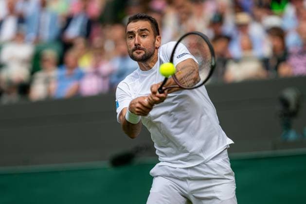 Tennis - Wimbledon Championship 2025 - Day 4 LONDON, ENGLAND - Thursday, July 3, 2025: Marin ÄailiÄ‡ (CRO) during the Gentlemen s Singles 2nd Round on Day Four of The Championships Wimbledon 2025 at the All England Lawn Tennis and Croquet Club. (Photo by Kirsten Holst Propaganda) LONDON All England Lawn Tennis and Croquet Club GREATER LONDON ENGLAND  Copyright: xKirstenxHolstx 2025-07-03-154-Wimbledon_2025_Day_4