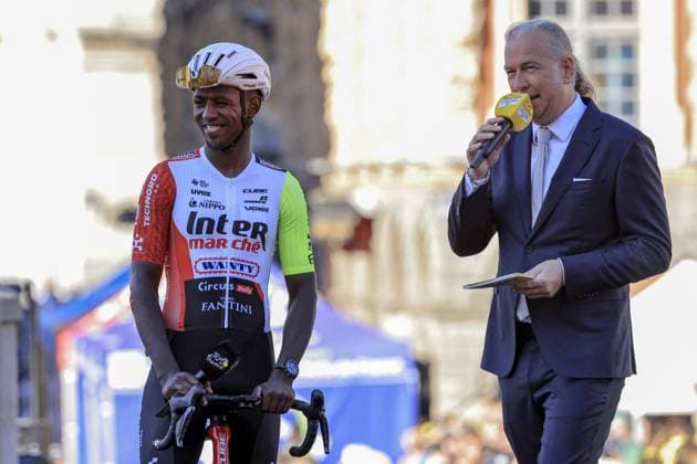 CICLISMO - Tour De France - Tour de France 2025 - Team Presentation Biniam GIRMAY, Intermarche - Wanty, during the Tour de France 2025, UCI WorldTour cycling event, Teams presentation on 3 July 2025 in Lille, France during Tour de France 2025 - Team Presentation, Tour De France race in France, France, July 03 2025 France France  Copyright: xIPAxSport ABACAx