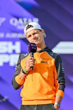 Formula 1 Launch Event, Drivers Silverstone, UK, 03 July, 2025. 03 July 2025. Lando Norris, McLaren, on the ebay Main Stage for the Launch Event at the Formula 1 Qatar Airways British Grand Prix at Silverstone, Northamptonshire, UK., Credit:Lee Floyd Avalon UK, Northamptonshire, Silverstone  Copyright: xLeexFloydx xAvalonx 1018158213