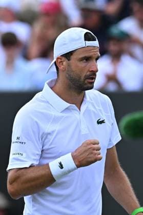 Wimbledon - 2nd Round Grigor Dimitrov (BUL) during his second round match at the 2025 Wimbledon Championships at the AELTC in London, GREAT BRITAIN, on July 3, 2025. Photo by Corinne Dubreuil ABACAPRESS.COM London United Kingdom  Copyright: xDubreuilxCorinne ABACAx