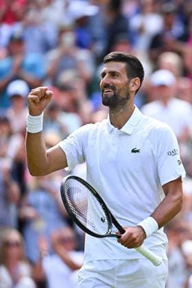 Wimbledon - 2nd Round Novak Djokovic (SRB) during his second round match at the 2025 Wimbledon Championships at the AELTC in London, GREAT BRITAIN, on July 3, 2025. Photo by Corinne Dubreuil ABACAPRESS.COM London United Kingdom  Copyright: xDubreuilxCorinne ABACAx