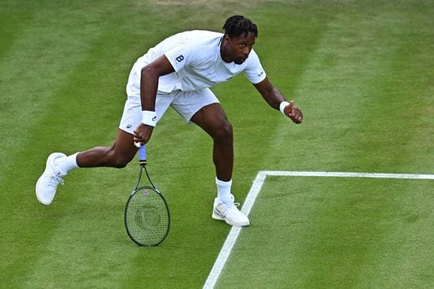 Wimbledon - 2nd Round Gael Monfils (FRA) during his second round match at the 2025 Wimbledon Championships at the AELTC in London, GREAT BRITAIN, on July 3, 2025. Photo by Corinne Dubreuil ABACAPRESS.COM London United Kingdom  Copyright: xDubreuilxCorinne ABACAx