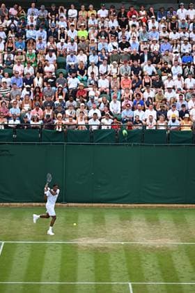 Wimbledon - 2nd Round Gael Monfils (FRA) during his second round match at the 2025 Wimbledon Championships at the AELTC in London, GREAT BRITAIN, on July 3, 2025. Photo by Corinne Dubreuil ABACAPRESS.COM London United Kingdom  Copyright: xDubreuilxCorinne ABACAx