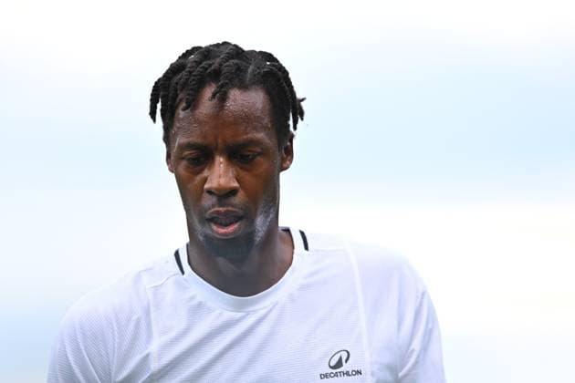 Wimbledon - 2nd Round Gael Monfils (FRA) during his second round match at the 2025 Wimbledon Championships at the AELTC in London, GREAT BRITAIN, on July 3, 2025. Photo by Corinne Dubreuil ABACAPRESS.COM London United Kingdom  Copyright: xDubreuilxCorinne ABACAx