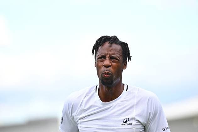 Wimbledon - 2nd Round Gael Monfils (FRA) during his second round match at the 2025 Wimbledon Championships at the AELTC in London, GREAT BRITAIN, on July 3, 2025. Photo by Corinne Dubreuil ABACAPRESS.COM London United Kingdom  Copyright: xDubreuilxCorinne ABACAx