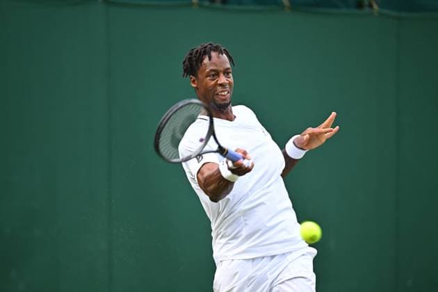 Wimbledon - 2nd Round Gael Monfils (FRA) during his second round match at the 2025 Wimbledon Championships at the AELTC in London, GREAT BRITAIN, on July 3, 2025. Photo by Corinne Dubreuil ABACAPRESS.COM London United Kingdom  Copyright: xDubreuilxCorinne ABACAx