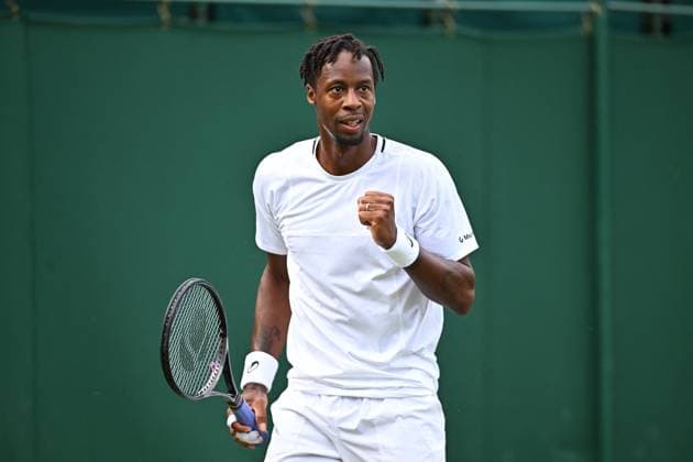 Wimbledon - 2nd Round Gael Monfils (FRA) during his second round match at the 2025 Wimbledon Championships at the AELTC in London, GREAT BRITAIN, on July 3, 2025. Photo by Corinne Dubreuil ABACAPRESS.COM London United Kingdom  Copyright: xDubreuilxCorinne ABACAx