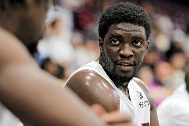 Calgary Surge At Brampton Honey Badgers In Canadian Elite Basketball League Khyri Thomas of the Calgary Surge plays during a Canadian Elite Basketball League game against the Brampton Honey Badgers at the CAA Centre in Brampton, Ontario, on July 3, 2025. Brampton Canada  Copyright: xMikexCampbellx originalFilename:campbell-notitle250704_np1Or.jpg