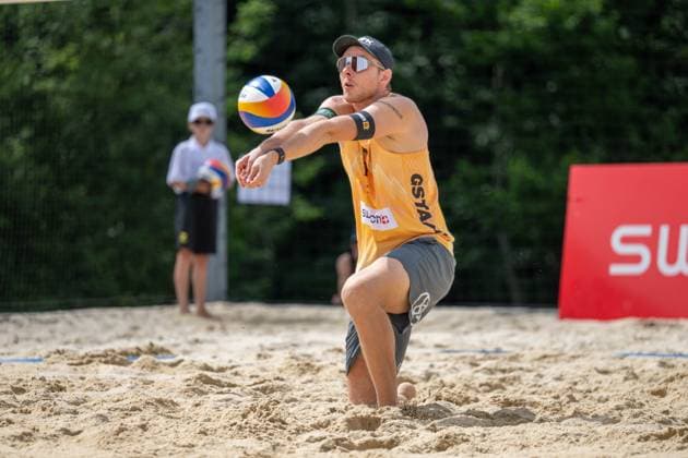 Beach Pro Tour Elite 16 Gstaad, 03 07 2025 Nils Ehlers GER Beach Pro Tour Elite 16 Gstaad on 03 07 2025 Copyright: xBEAUTIFULxSPORTS PeterxWeberx