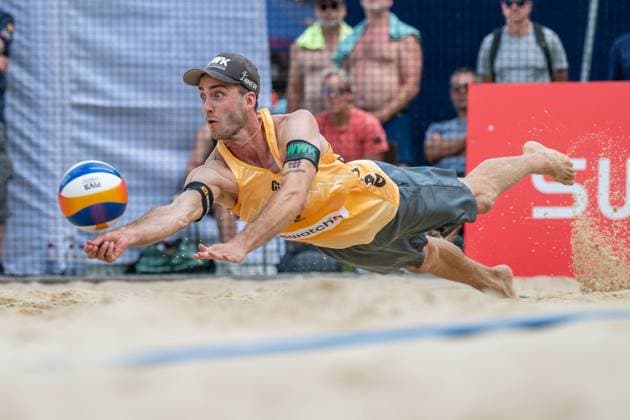 Beach Pro Tour Elite 16 Gstaad, 03 07 2025 Clemens Wickler GER Beach Pro Tour Elite 16 Gstaad on 03 07 2025 Copyright: xBEAUTIFULxSPORTS PeterxWeberx