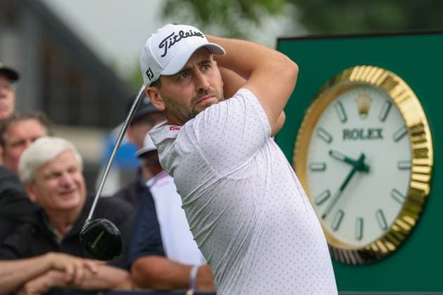 Nicolai von Dellingshausen GER on the tee, Tee, 36 BMW International Open 2025, Golf, DP World Tour, Men, Round 2, 04 07 2025 Eichenried Bavaria Germany Copyright: xkolbert-press ChristianxKolbertx