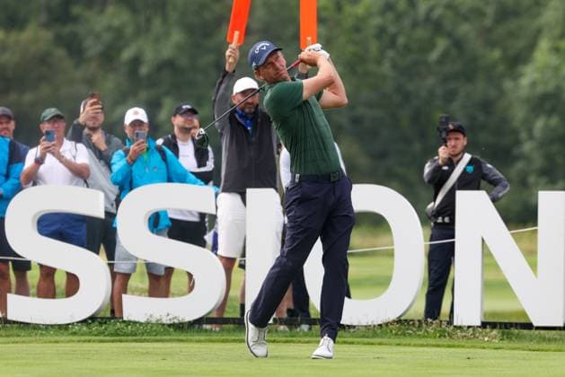 Marcel Siem GER on the tee,Tee, 36 BMW International Open 2025, Golf, DP World Tour, Men, Round 2, 04 07 2025 Eichenried Bayern Germany Copyright: xkolbert-press ChristianxKolbertx