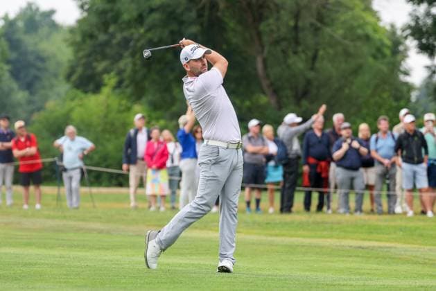 Nicolai von Dellingshausen GER on the fairway, 36 BMW International Open 2025, Golf, DP World Tour, Men, Round 2, 04 07 2025 Eichenried Bavaria Germany Copyright: xkolbert-press ChristianxKolbertx