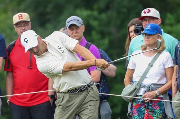 Martin Kaymer GER hits out of the rough, 36 BMW International Open 2025, Golf, DP World Tour, Men, Round 2, 04 07 2025 Eichenried Bayern Germany Copyright: xkolbert-press ChristianxKolbertx