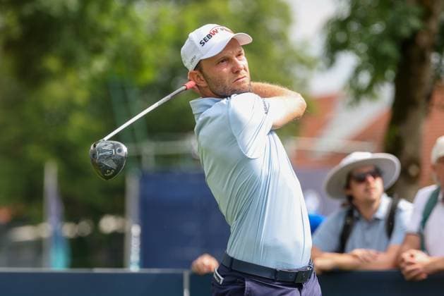 Maximilian Kieffer GER on the tee,Tee, 36 BMW International Open 2025, Golf, DP World Tour, Men, Round 2, 04 07 2025 Eichenried Bayern Germany Copyright: xkolbert-press ChristianxKolbertx