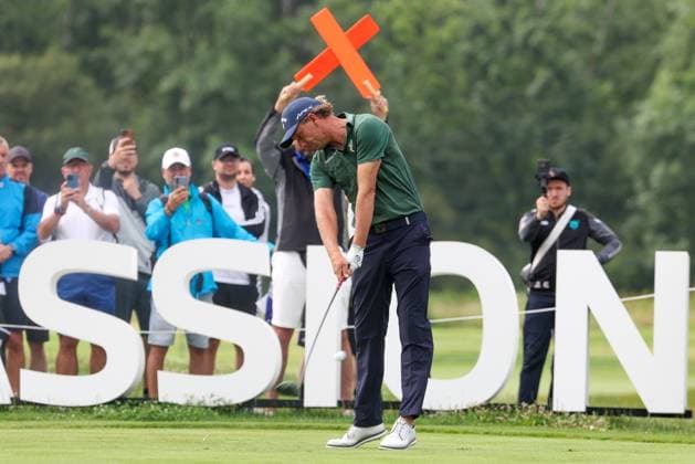 Marcel Siem GER on the tee,Tee, 36 BMW International Open 2025, Golf, DP World Tour, Men, Round 2, 04 07 2025 Eichenried Bayern Germany Copyright: xkolbert-press ChristianxKolbertx