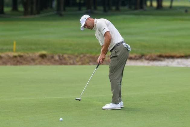 Martin Kaymer GER putting, 36 BMW International Open 2025, Golf, DP World Tour, Men, Round 2, 04 07 2025 Eichenried Bayern Germany Copyright: xkolbert-press ChristianxKolbertx