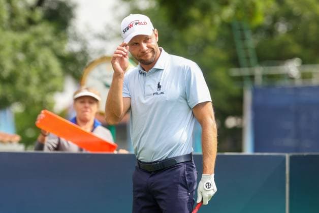 Maximilian Kieffer GER on the tee,Tee, 36 BMW International Open 2025, Golf, DP World Tour, Men, Round 2, 04 07 2025 Eichenried Bayern Germany Copyright: xkolbert-press ChristianxKolbertx