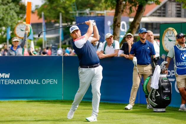 MUNICH, GERMANY - 04.07.2025: Dan BRADBURY (ENG). The BMW International Open at Golfclub Munchen Eichenried on July 04, 2025 in Germany.