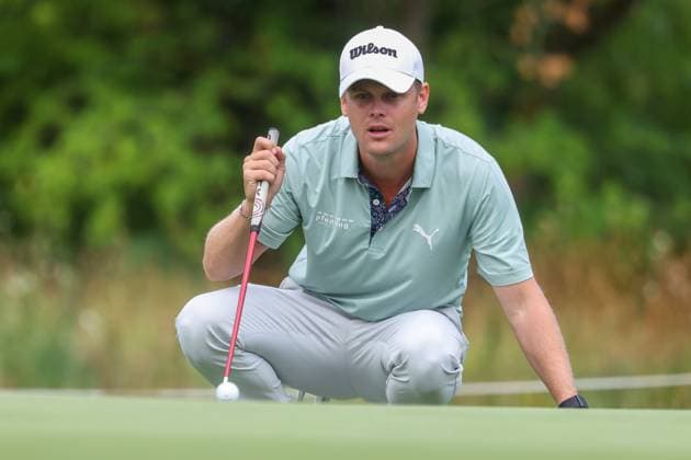 Hurly Long GER reading the putting line, 36 BMW International Open 2025, Golf, DP World Tour, Men, Round 2, 04 07 2025 Eichenried Bayern Germany Copyright: xkolbert-press ChristianxKolbertx