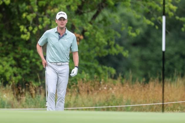 Hurly Long GER reading the putting line, 36 BMW International Open 2025, Golf, DP World Tour, Men, Round 2, 04 07 2025 Eichenried Bayern Germany Copyright: xkolbert-press ChristianxKolbertx