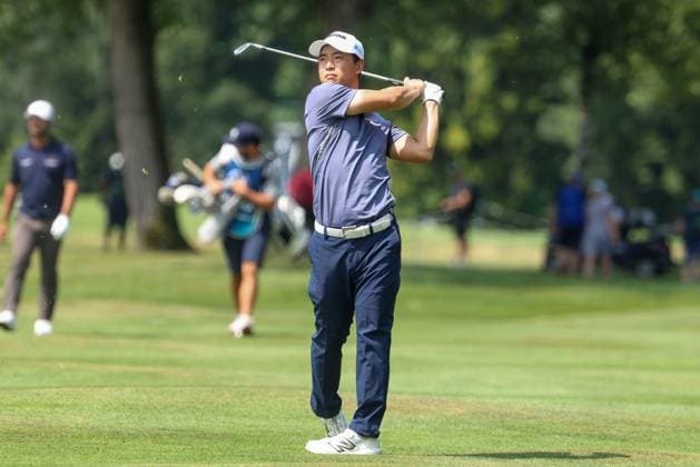 Yuto Katsuragawa JPN on the fairway, 36 BMW International Open 2025, Golf, DP World Tour, Men, Round 2, 04 07 2025 Eichenried Bayern Germany Copyright: xkolbert-press ChristianxKolbertx