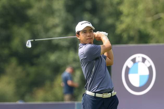 Yuto Katsuragawa JPN on the tee, 36 BMW International Open 2025, Golf, DP World Tour, Men, Round 2, 04 07 2025 Eichenried Bayern Germany Copyright: xkolbert-press ChristianxKolbertx