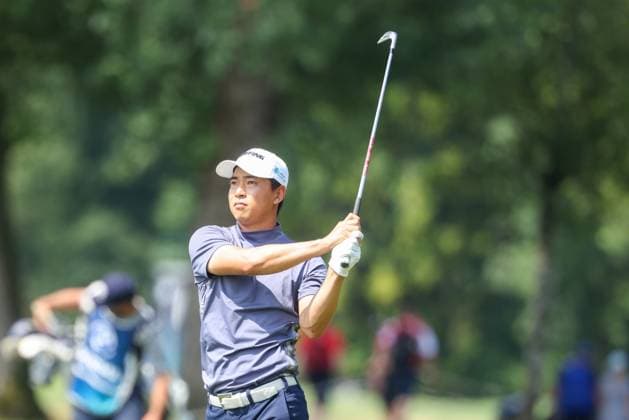 Yuto Katsuragawa JPN on the fairway, 36 BMW International Open 2025, Golf, DP World Tour, Men, Round 2, 04 07 2025 Eichenried Bayern Germany Copyright: xkolbert-press ChristianxKolbertx