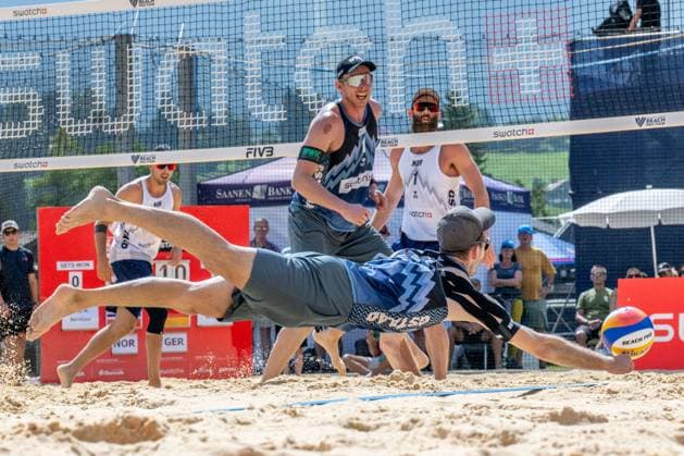 Beach Pro Tour Elite 16 Gstaad, 04 07 2025 Clemens Wickler GER , Nils Ehlers GER Beach Pro Tour Elite 16 Gstaad on 04 07 2025 Copyright: xBEAUTIFULxSPORTS PeterxWeberx