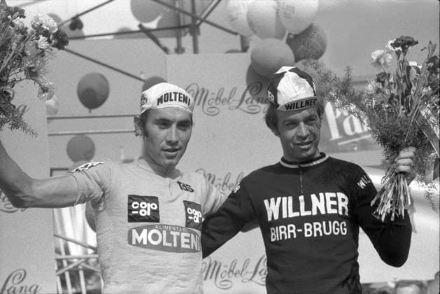 Tour de Suisse 1974: Winners Eddy Merckx and Louis Pfenninger Tour de Suisse 1974: Winners Eddy Merckx and Louis Pfenninger 23480704