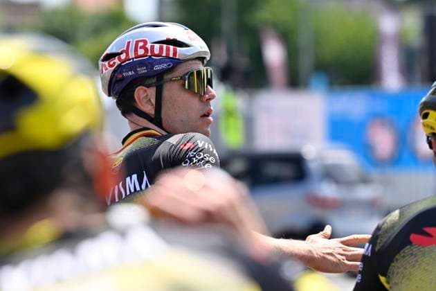 Tour de France 2025 04 07 2025 LILLE METROPOLE, FRANCE - JULY 04 : Van Aert Wout (BEL) of Team Visma - Lease a Bike pictured during a training session ahead of the 112th edition of Tour de France an UCI World Tour 2.UWT cycling road race stage for Men Elite on July 4, 2025 in Lille Metropole, France, 04 07 2025 ( Motordriver Kenny Verfaillie - Lille Metropole France  Copyright: xJanxDexMeuleneirx