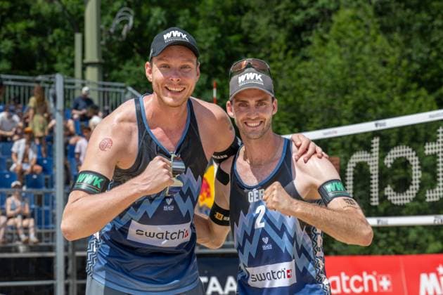 Beach Pro Tour Elite 16 Gstaad, 04 07 2025 Nils Ehlers GER , Clemens Wickler GER Beach Pro Tour Elite 16 Gstaad on 04 07 2025 Copyright: xBEAUTIFULxSPORTS PeterxWeberx