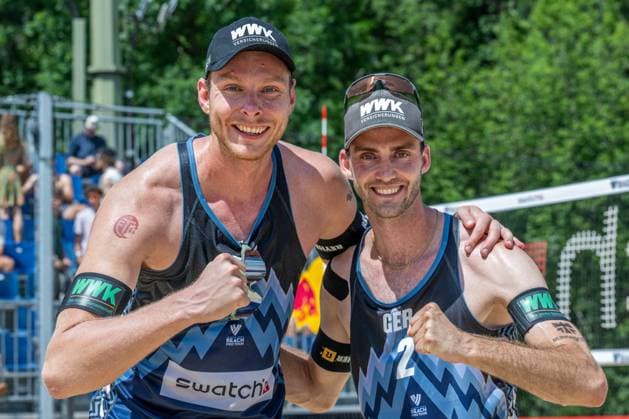 Beach Pro Tour Elite 16 Gstaad, 04 07 2025 Nils Ehlers GER , Clemens Wickler GER Beach Pro Tour Elite 16 Gstaad on 04 07 2025 Copyright: xBEAUTIFULxSPORTS PeterxWeberx