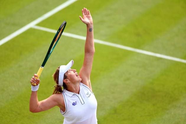 Anastasia Pavlyuchenkova during her third round match Wimbledon Tennis Championships, Day 5, The All England Lawn Tennis and Croquet Club, London, UK - 04 Jul 2025London The All England Lawn Tennis and United Kingdom  Copyright: xJamesxMarsh Shutterstockx 15384470n