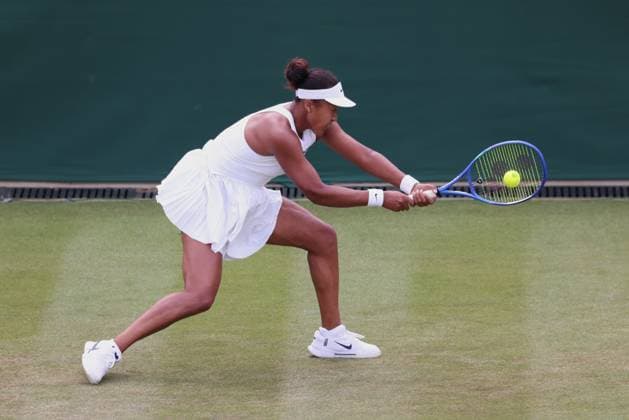 Naomi Osaka, Ladies Singles, Ladies Singles Tennis Wimbledon 2025 Grand Slam ITF ATP WTA AELTC London Great Britain 4 July 2025 Copyright: xJuergenxHasenkopfx