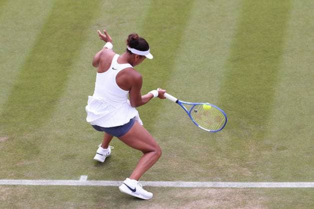 Naomi Osaka, Ladies Singles, Ladies Singles Tennis Wimbledon 2025 Grand Slam ITF ATP WTA AELTC London Great Britain 4 July 2025 Copyright: xJuergenxHasenkopfx