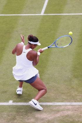 Naomi Osaka, Ladies Singles, Ladies Singles Tennis Wimbledon 2025 Grand Slam ITF ATP WTA AELTC London Great Britain 4 July 2025 Copyright: xJuergenxHasenkopfx
