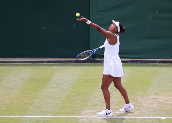 Naomi Osaka, Ladies Singles, Ladies Singles Tennis Wimbledon 2025 Grand Slam ITF ATP WTA AELTC London Great Britain 4 July 2025 Copyright: xJuergenxHasenkopfx