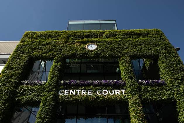 Day Four: The Championships - Wimbledon 2025 LONDON, ENGLAND - JULY 3: A general view featuring signage outside Centre Court on day four of The Championships Wimbledon 2025 at All England Lawn Tennis and Croquet Club on July 3, 2025 in London, England. London All England Lawn Tennis and Croq England United Kingdom Copyright: xVisionhausx 776301254