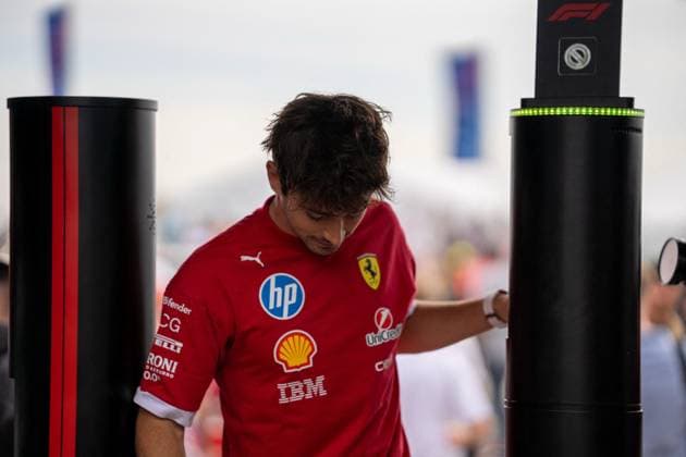 F1 British Grand Prix - UK Charles Leclerc (Mon) of Scuderia Ferrari 16 during the Formula 1 Qatar Airways British Grand Prix 2025 on Friday at the Silverstone International Circuit, Silverstone, England, UK on July 4, 2025. Photo by Antoine Lapeyre ABACAPRESS.COM Silverstone England United Kingdom  Copyright: xLapeyrexAntoine ABACAx