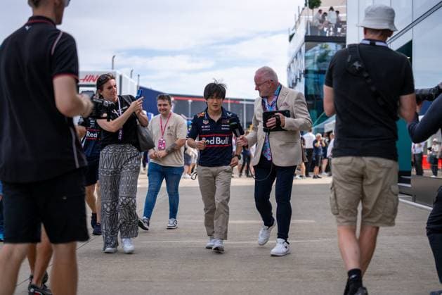 F1 British Grand Prix - UK Yuki Tsunoda (Jap) of Oracle Red Bull Racing 22 during the Formula 1 Qatar Airways British Grand Prix 2025 on Friday at the Silverstone International Circuit, Silverstone, England, UK on July 4, 2025. Photo by Antoine Lapeyre ABACAPRESS.COM Silverstone England United Kingdom  Copyright: xLapeyrexAntoine ABACAx