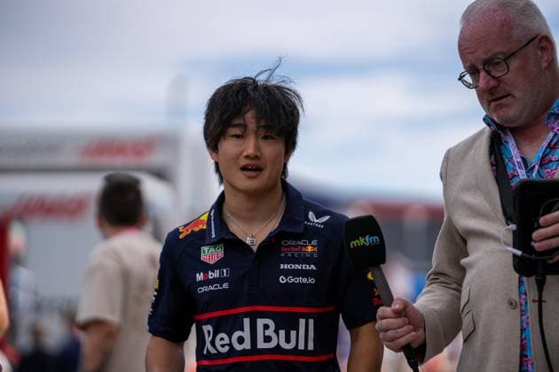 F1 British Grand Prix - UK Yuki Tsunoda (Jap) of Oracle Red Bull Racing 22 during the Formula 1 Qatar Airways British Grand Prix 2025 on Friday at the Silverstone International Circuit, Silverstone, England, UK on July 4, 2025. Photo by Antoine Lapeyre ABACAPRESS.COM Silverstone England United Kingdom  Copyright: xLapeyrexAntoine ABACAx
