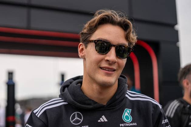 F1 British Grand Prix - UK George Russell (Gbr) of Mercedes-AMG Petronas F1 Team 63 during the Formula 1 Qatar Airways British Grand Prix 2025 on Friday at the Silverstone International Circuit, Silverstone, England, UK on July 4, 2025. Photo by Antoine Lapeyre ABACAPRESS.COM Silverstone England United Kingdom  Copyright: xLapeyrexAntoine ABACAx