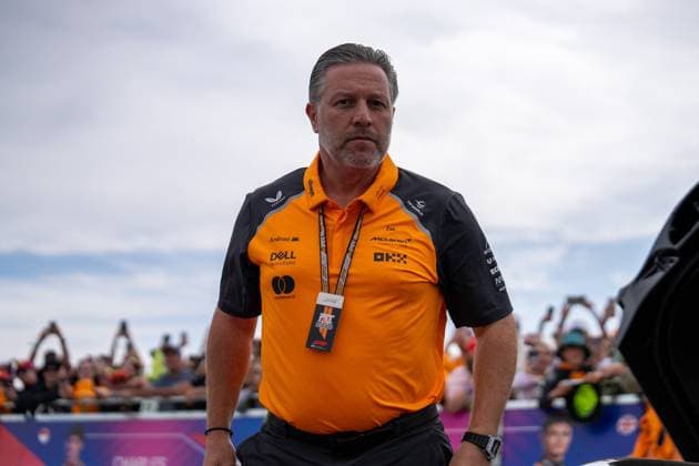 F1 British Grand Prix - UK Zak Brown (Gbr) CEO of McLaren during the Formula 1 Qatar Airways British Grand Prix 2025 on Friday at the Silverstone International Circuit, Silverstone, England, UK on July 4, 2025. Photo by Antoine Lapeyre ABACAPRESS.COM Silverstone England United Kingdom  Copyright: xLapeyrexAntoine ABACAx