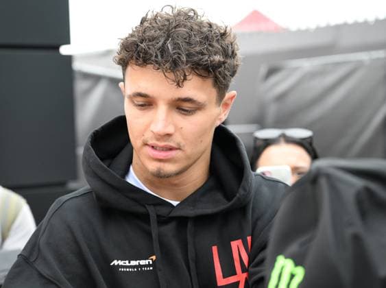 4th July 2025; Silverstone Circuit, Northamptonshire, England; Formula 1 2025 Qatar Airways British F1 Grand Prix; Free Practice Day; Lando Norris of McLaren arrives at Silverstone  ActionPlus12808617 SimonxWest