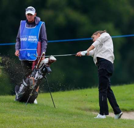 4th July 2025; The O& x2019;Meara Course at Carton House, Maynooth, County Kildare, Ireland; KPMG Womens Irish Open Golf, Round 2; Blanca Fernandez of Spain plays her second shot from the 12th rough  ActionPlus12808630 PeterxFitzpatrick