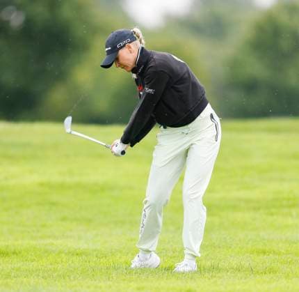 4th July 2025; The O& x2019;Meara Course at Carton House, Maynooth, County Kildare, Ireland; KPMG Womens Irish Open Golf, Round 2; Charley Hull of England playing her second shot from the 11th rough  ActionPlus12808662 PeterxFitzpatrick