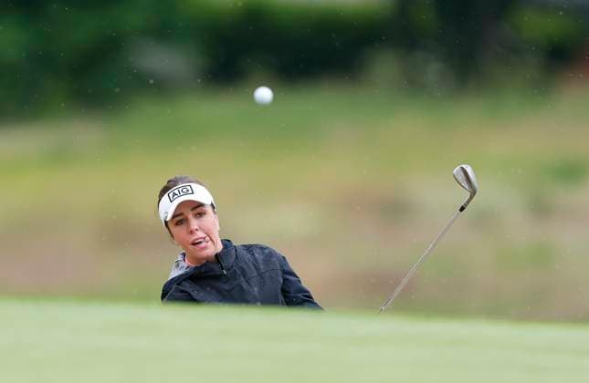 4th July 2025; The O& x2019;Meara Course at Carton House, Maynooth, County Kildare, Ireland; KPMG Womens Irish Open Golf, Round 2; Georgia Hall of England plays a shot onto the 11th green  ActionPlus12808665 PeterxFitzpatrick