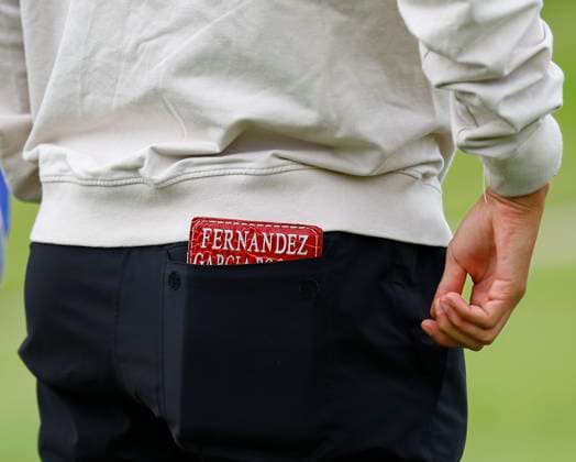 4th July 2025; The O& x2019;Meara Course at Carton House, Maynooth, County Kildare, Ireland; KPMG Womens Irish Open Golf, Round 2; Blanca Fernandez of Spain yardage book  ActionPlus12808641 PeterxFitzpatrick